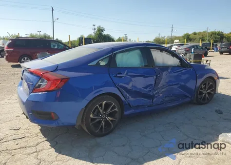 2021 Honda Civic Sport из США, поврежденный, VIN 19XFC2F8XME000661